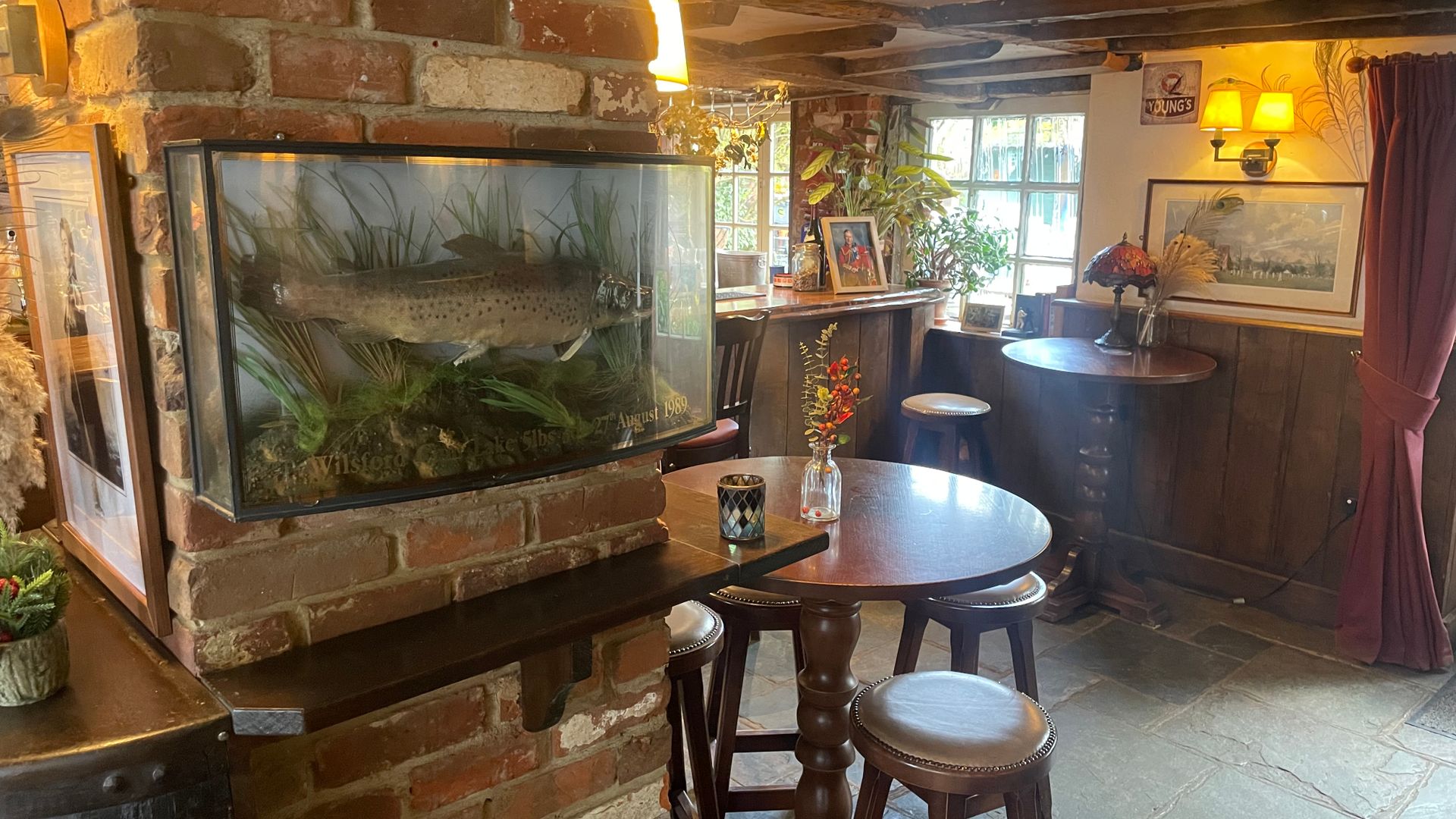 Inside tables and chairs, Cricketers Inn
