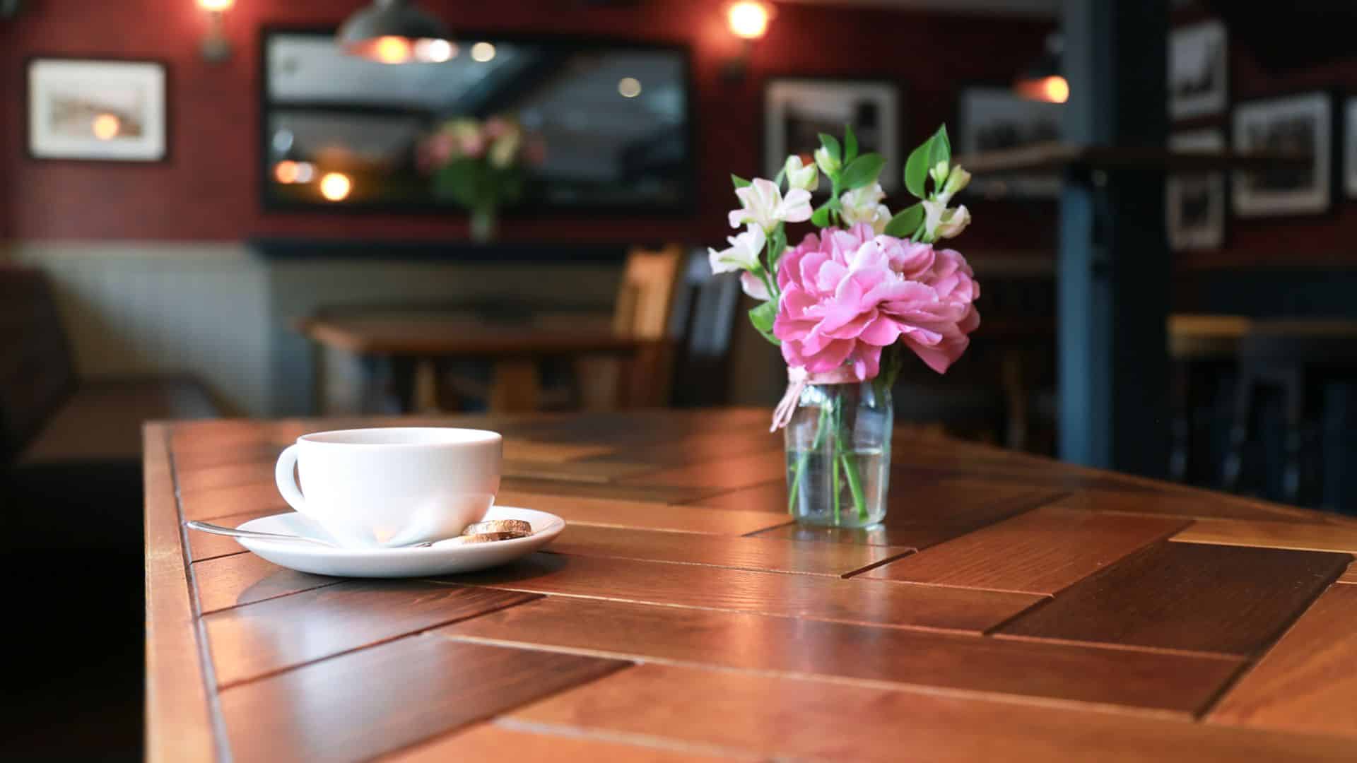 Table with coffee