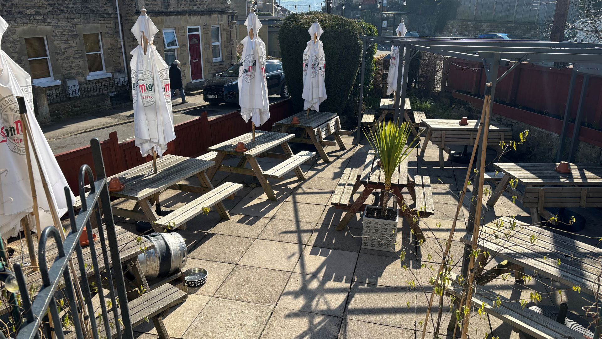 Beer garden, Fairfield Arms