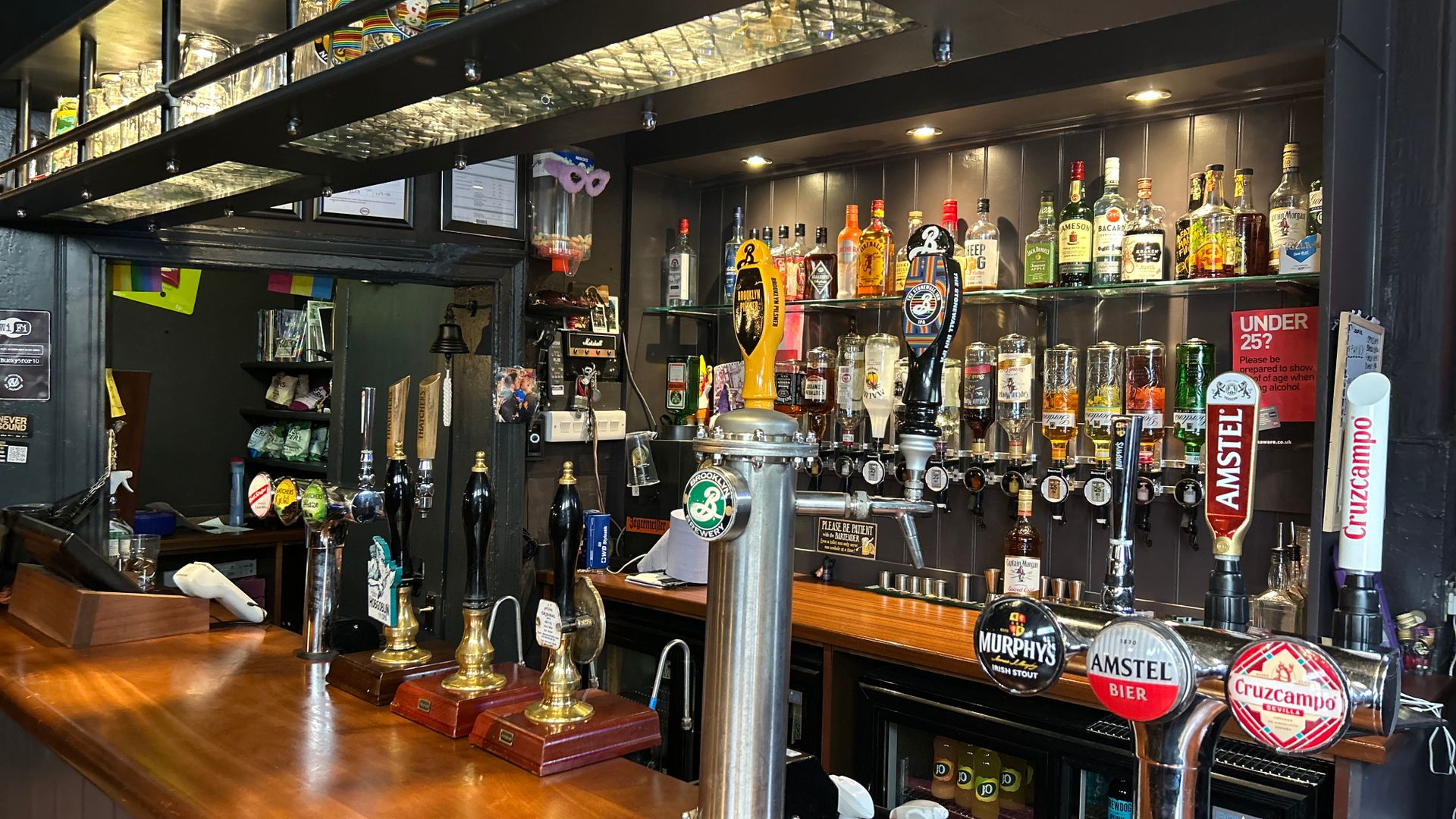 Cask ale selection