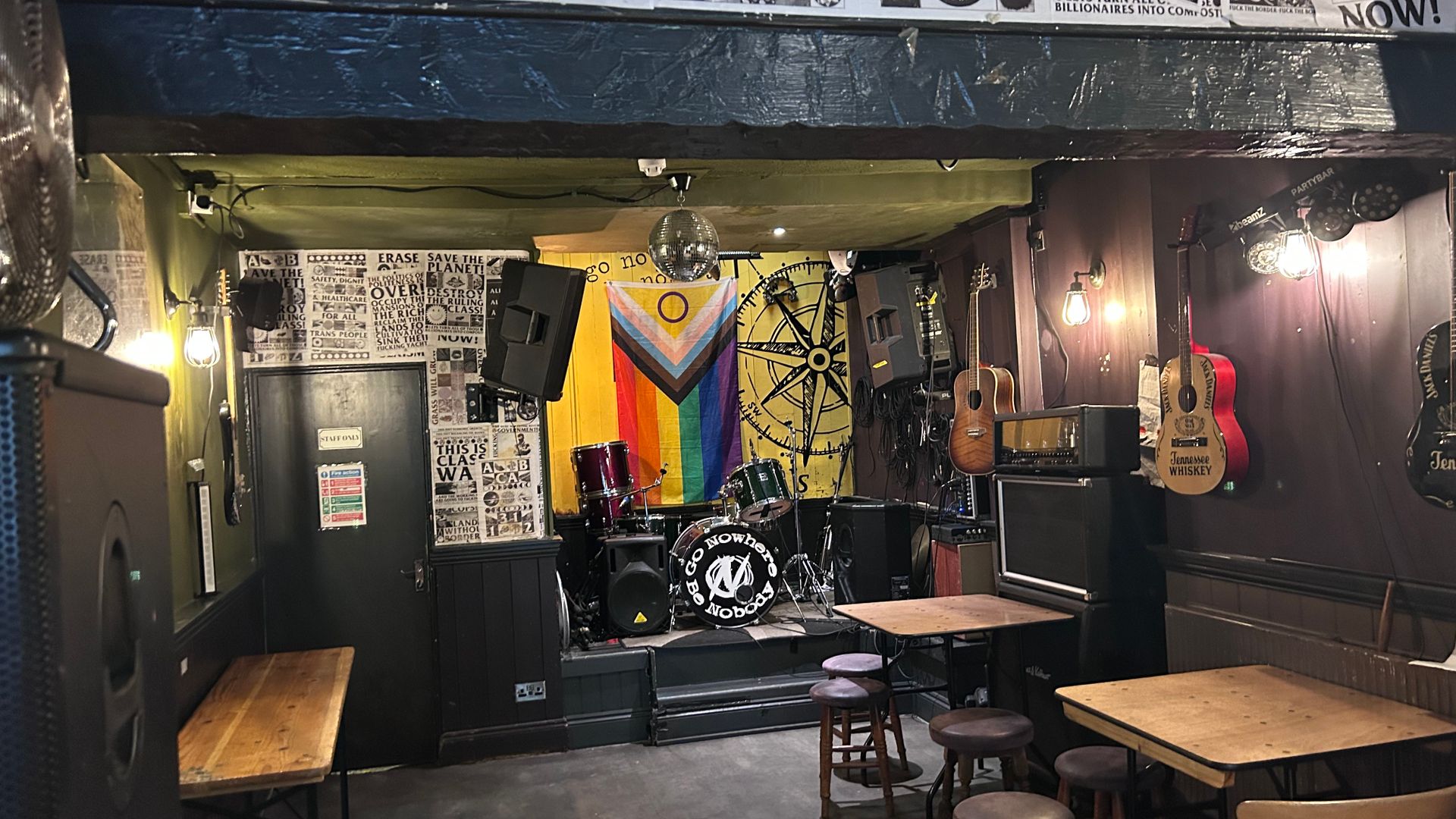 Music area, Nowhere Inn
