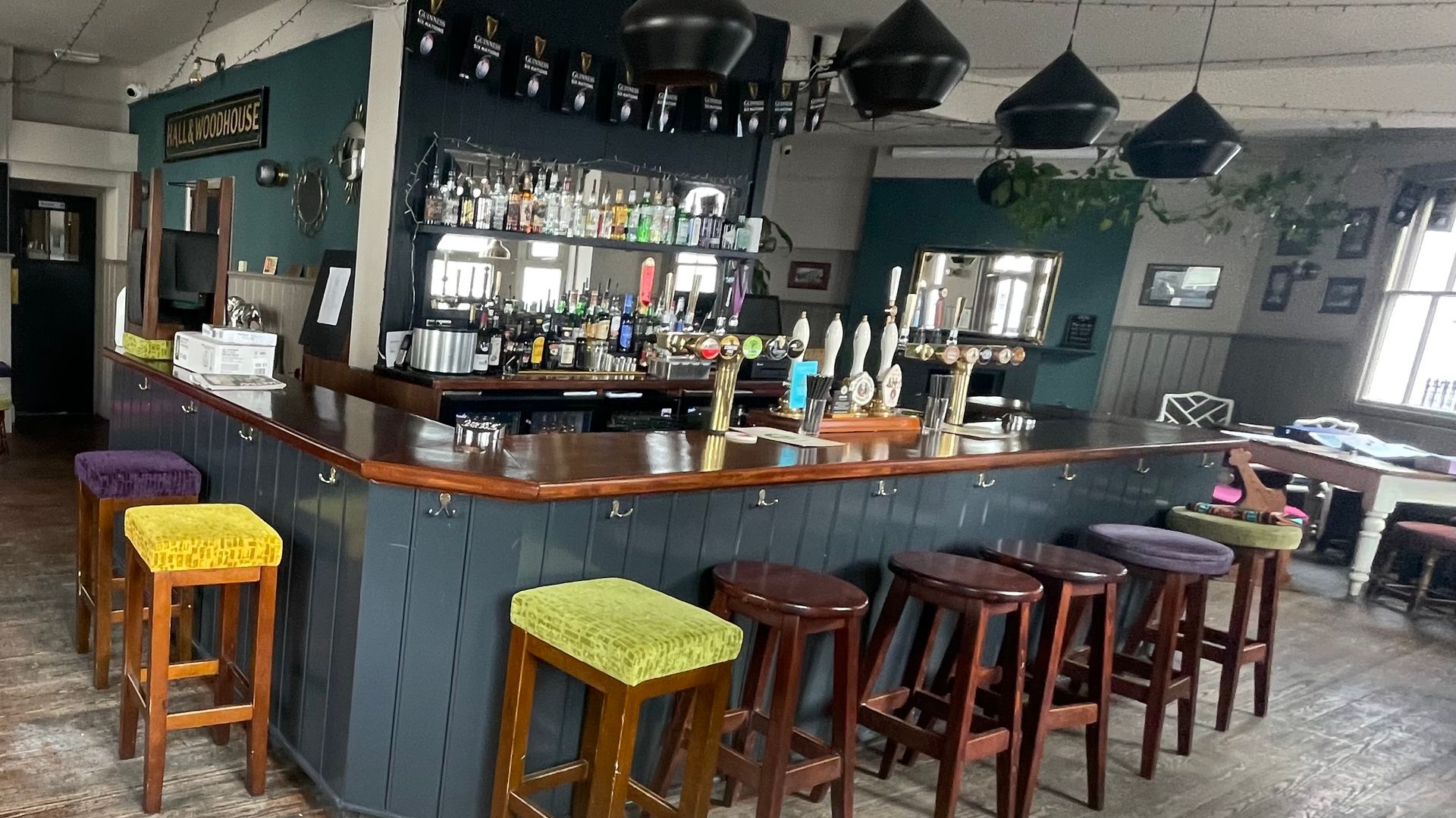 Cask ale selection