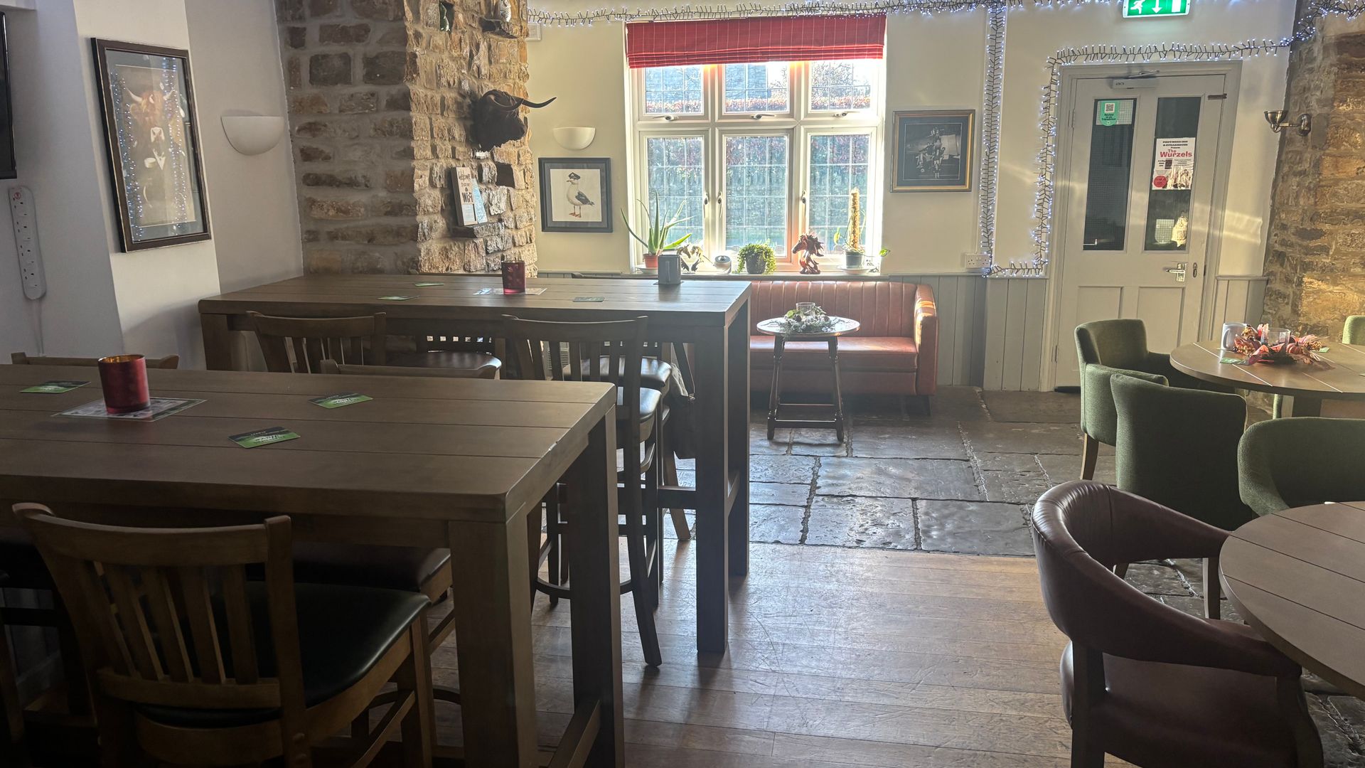 Table inside Podymore Inn
