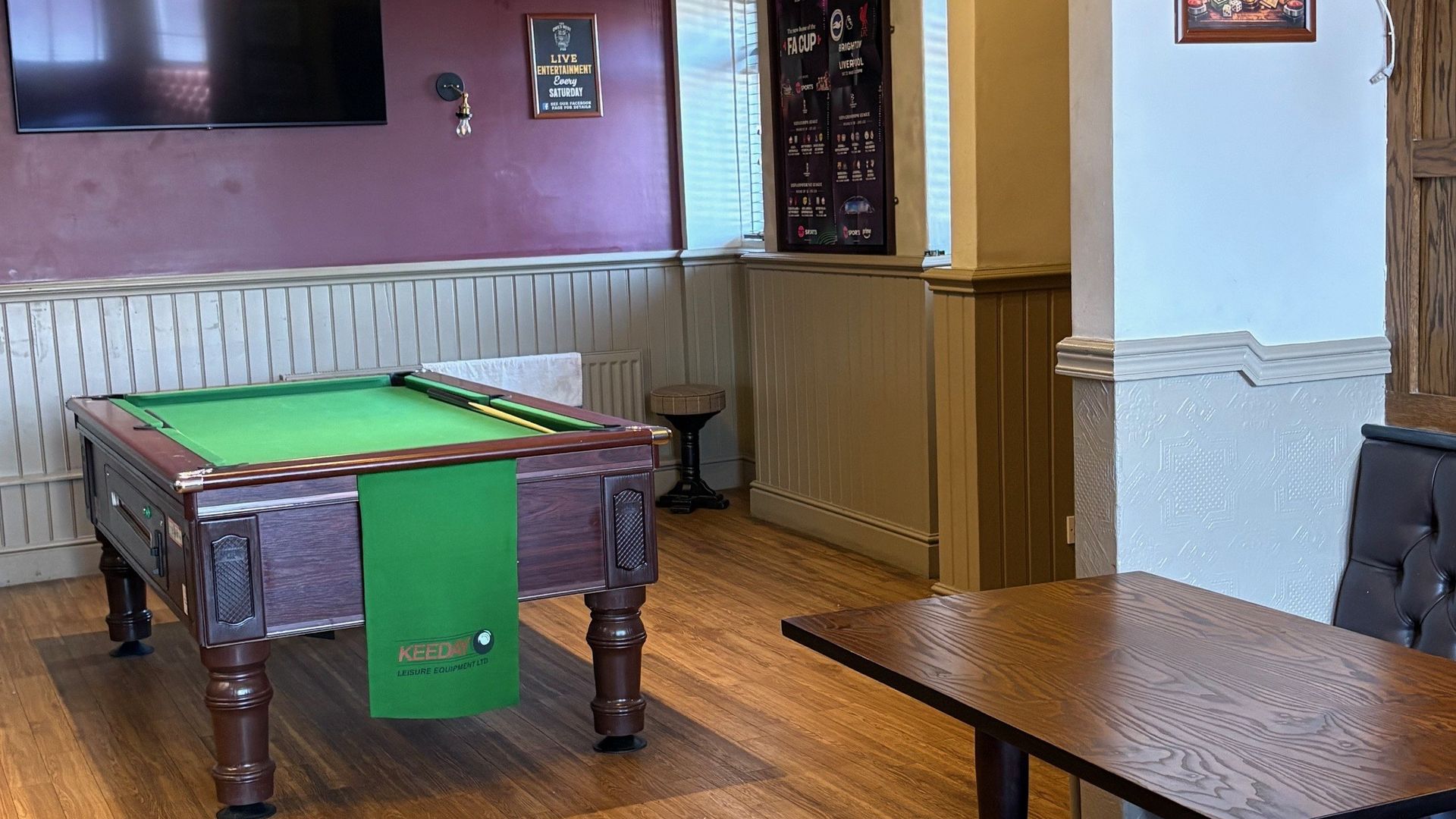 Pool table, Owls Nest