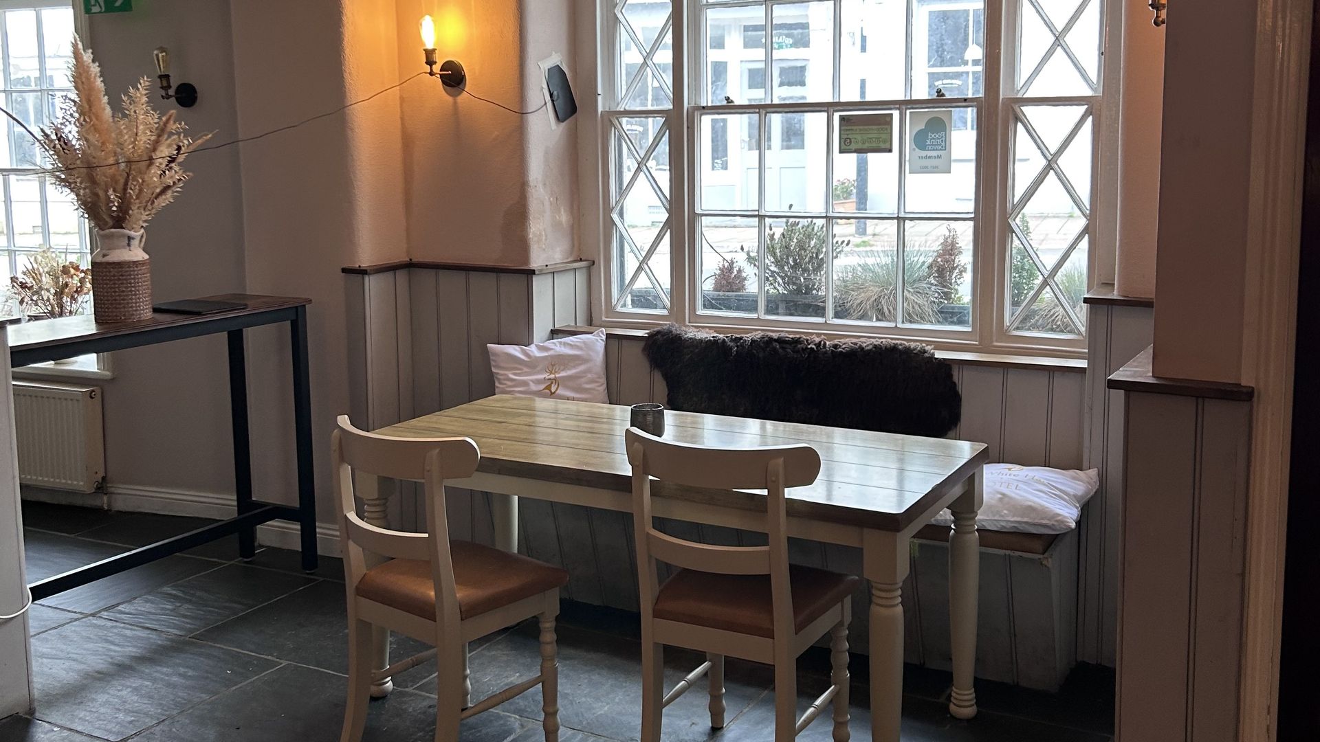 Seating inside the room