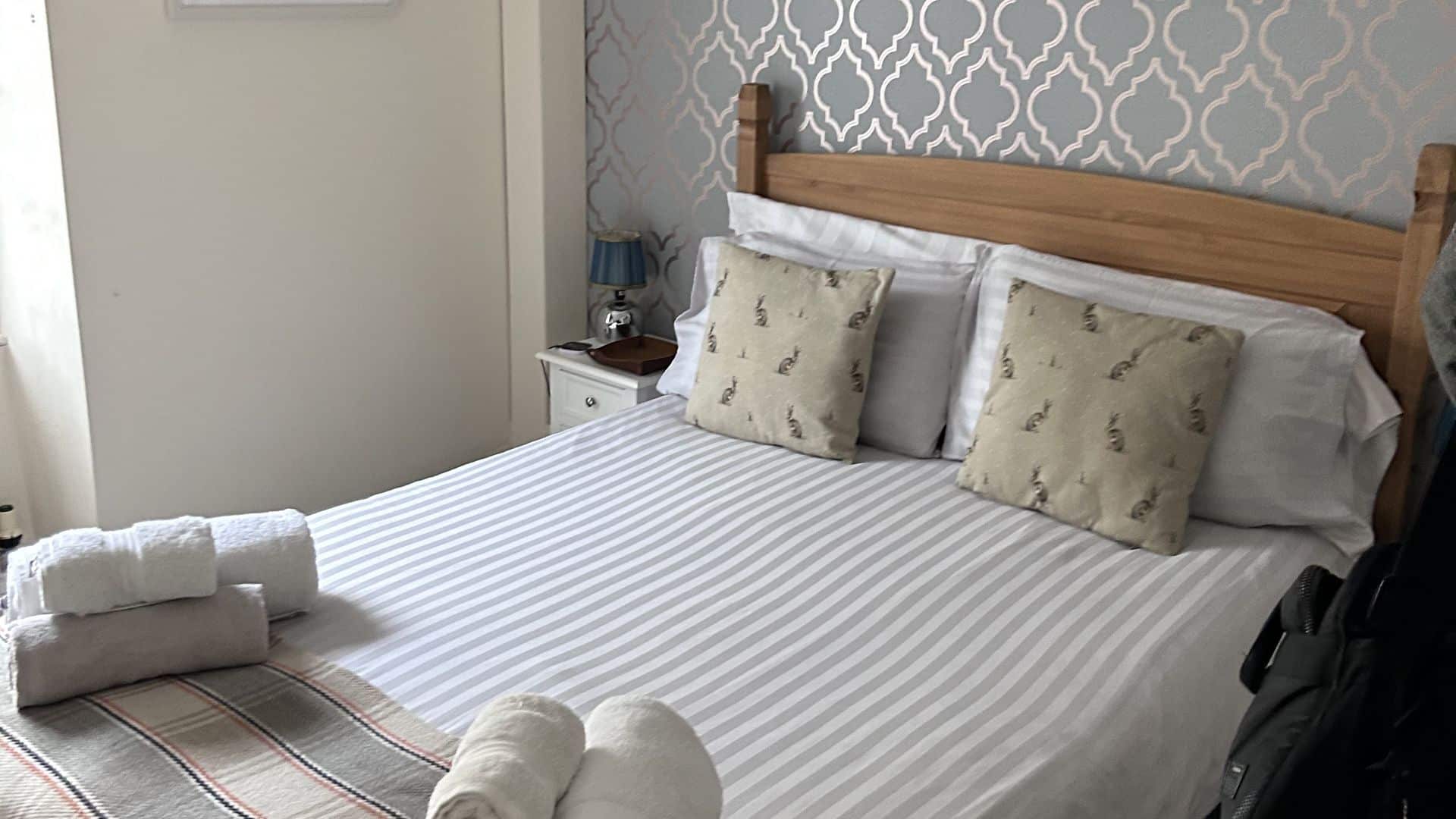 Double bed in the room