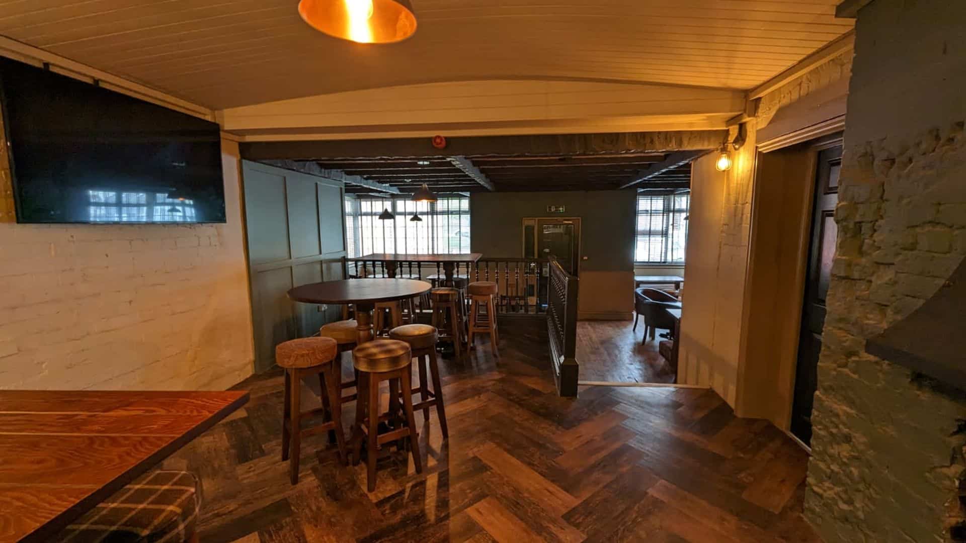 Arrnagement of seating inside the The Star Inn