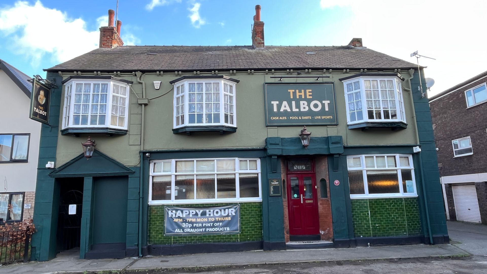 Outside The Talbot Inn