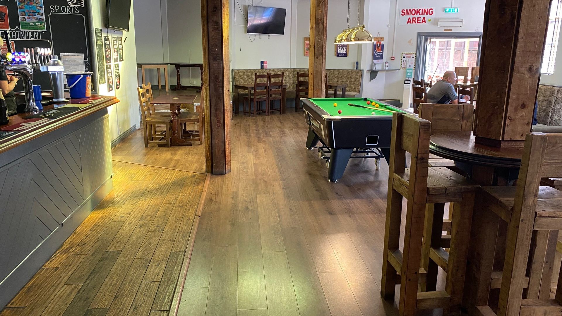 Pool table in The Damson
