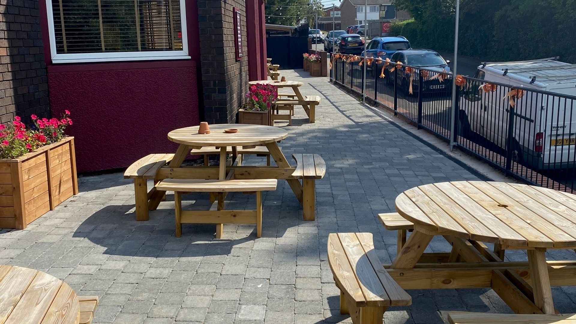 Beer garden area The Damson