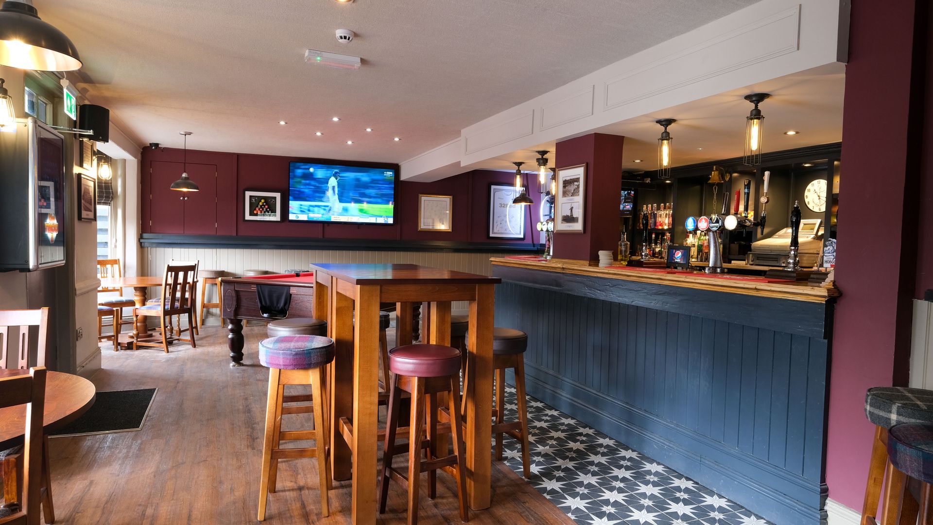 Seating by the bar, Anchor Inn