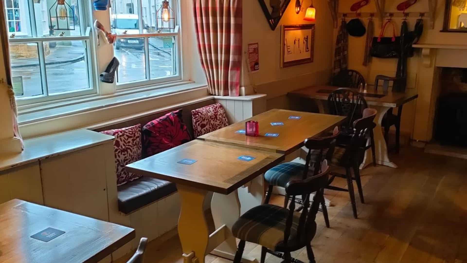 Further seating at the White Hart