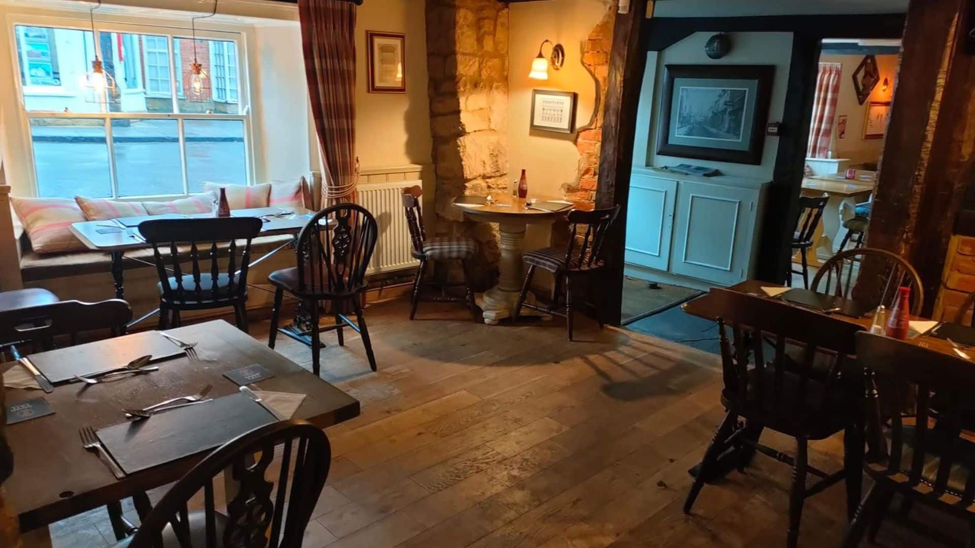 Seating area inside White Hart