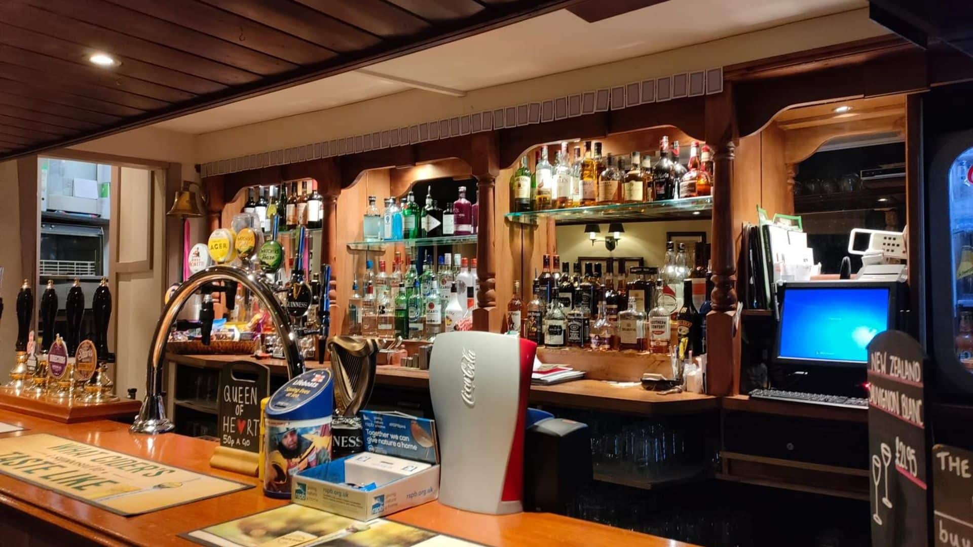 Bar selection at the White Hart